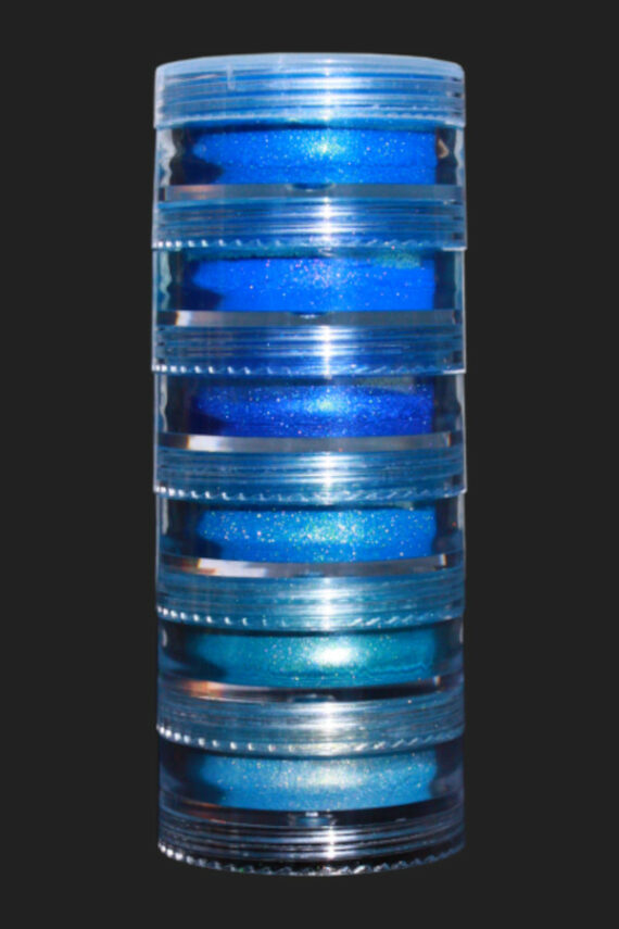 set de 6 pièces Pigments candy set Multicolore bleu pailleté